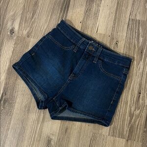 Dark Blue Denim Women's Shorts